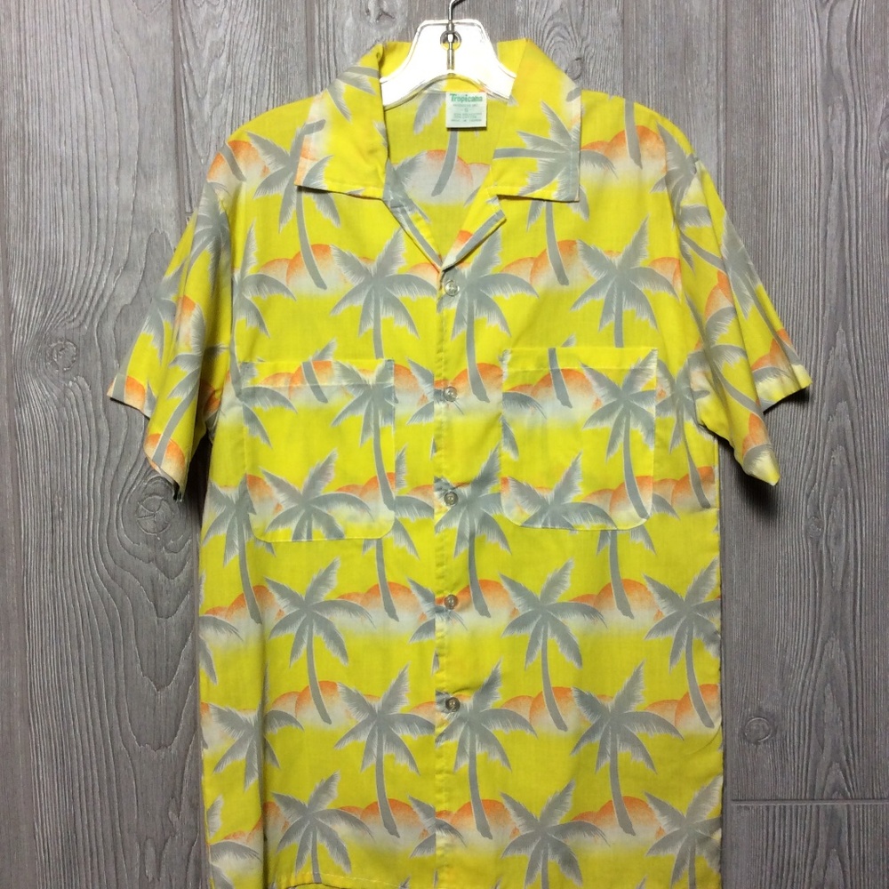 Vintage Tropicana Yellow Palm Tree Shirt